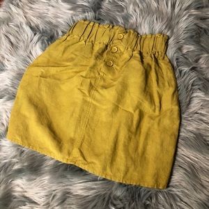 Mustard yellow skirt